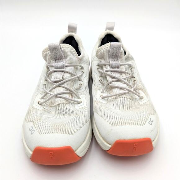 On Cloud Leap Lifestyle Shoes Unisex Kids' Ivory/Flame Size USK11 EU28.5 - Picture 2 of 12